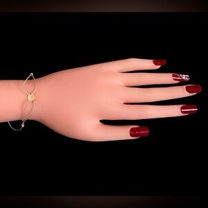 Capolavoro 585(14K) rose gold joy adjustable textile bracelet